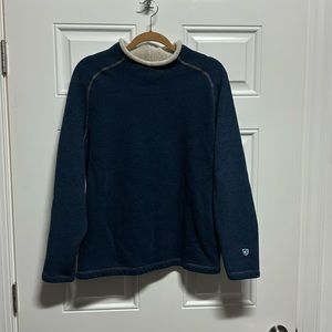 Kuhl alfpaca fleece crewneck pullover blue men’s in excellent condition.